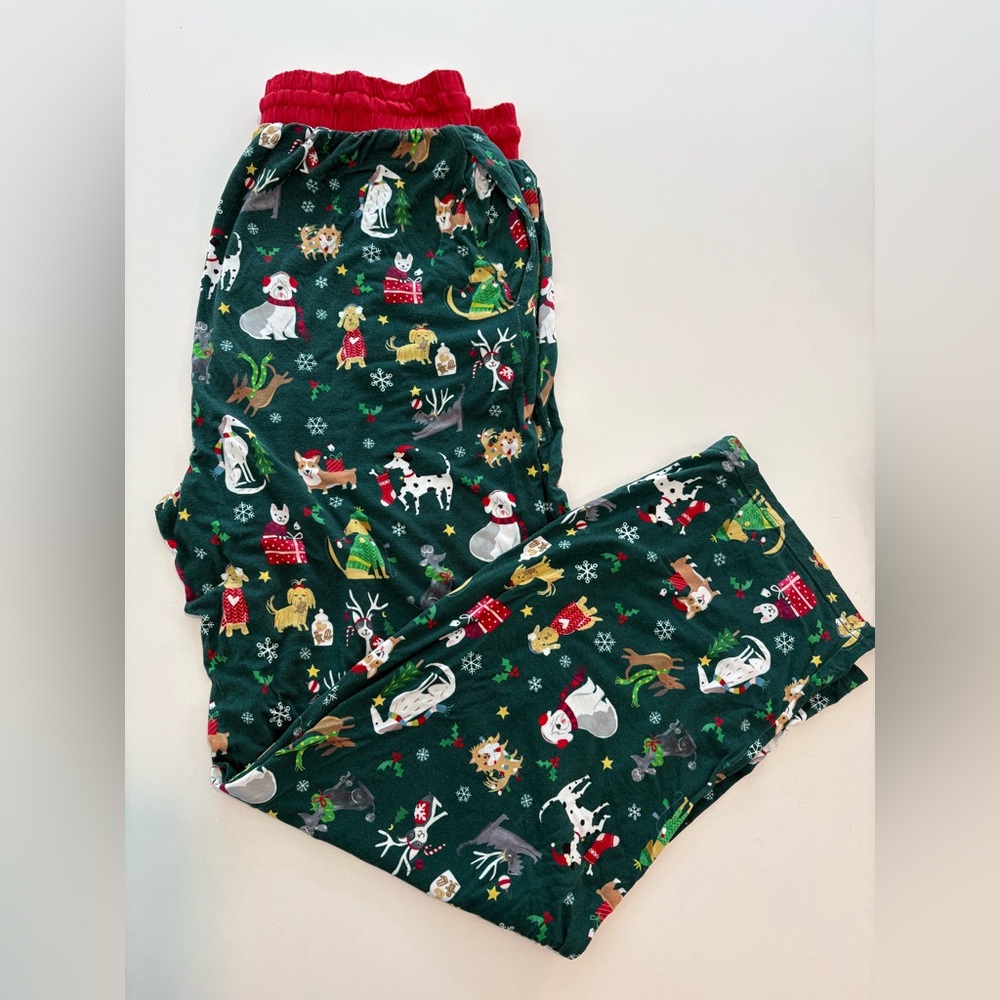 Little Sleepies Holiday Hounds Mens Bamboo Viscose Pajama Bottoms